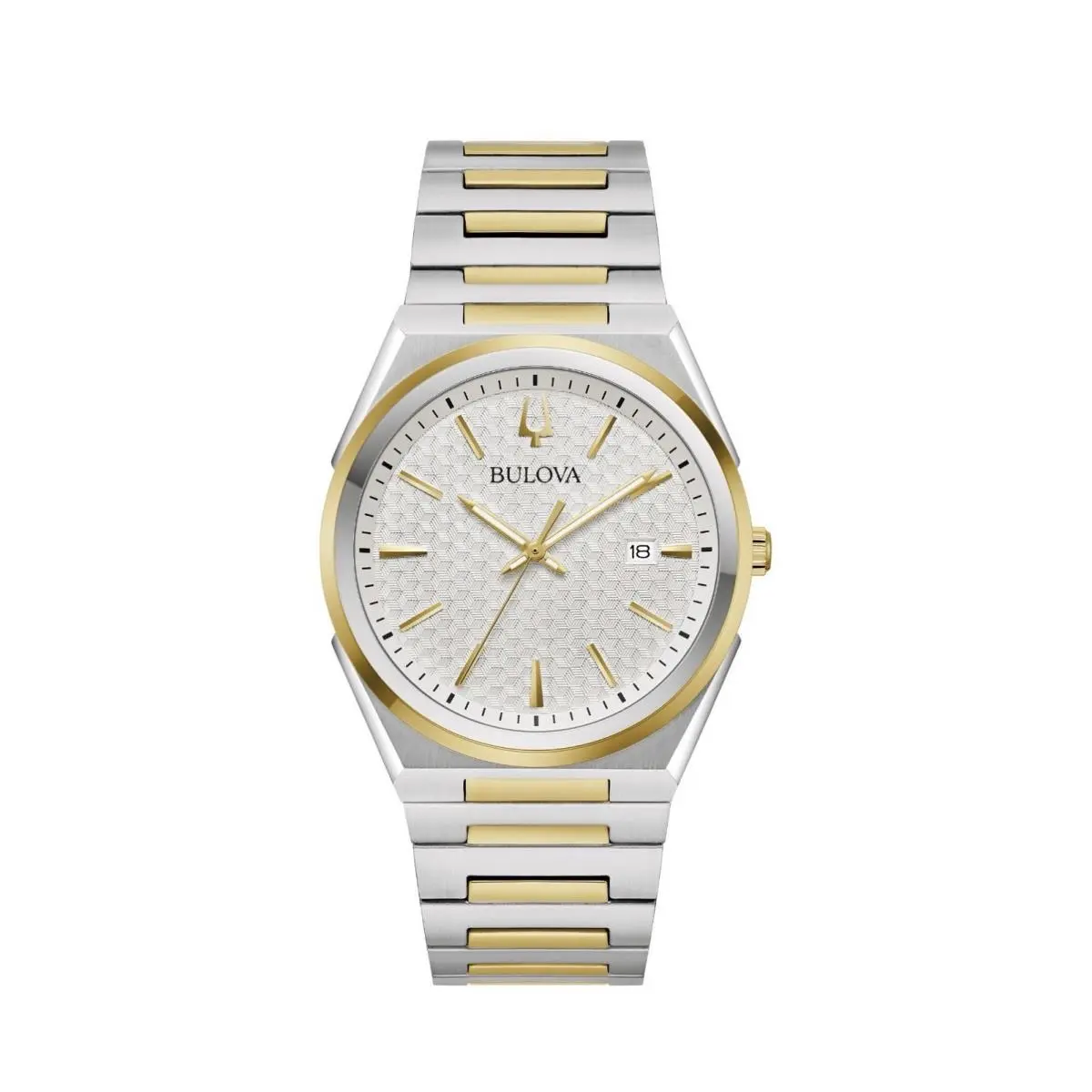 Bulova Classic Two Tone Stainless Steel Quartz Men`s Watch 39mm