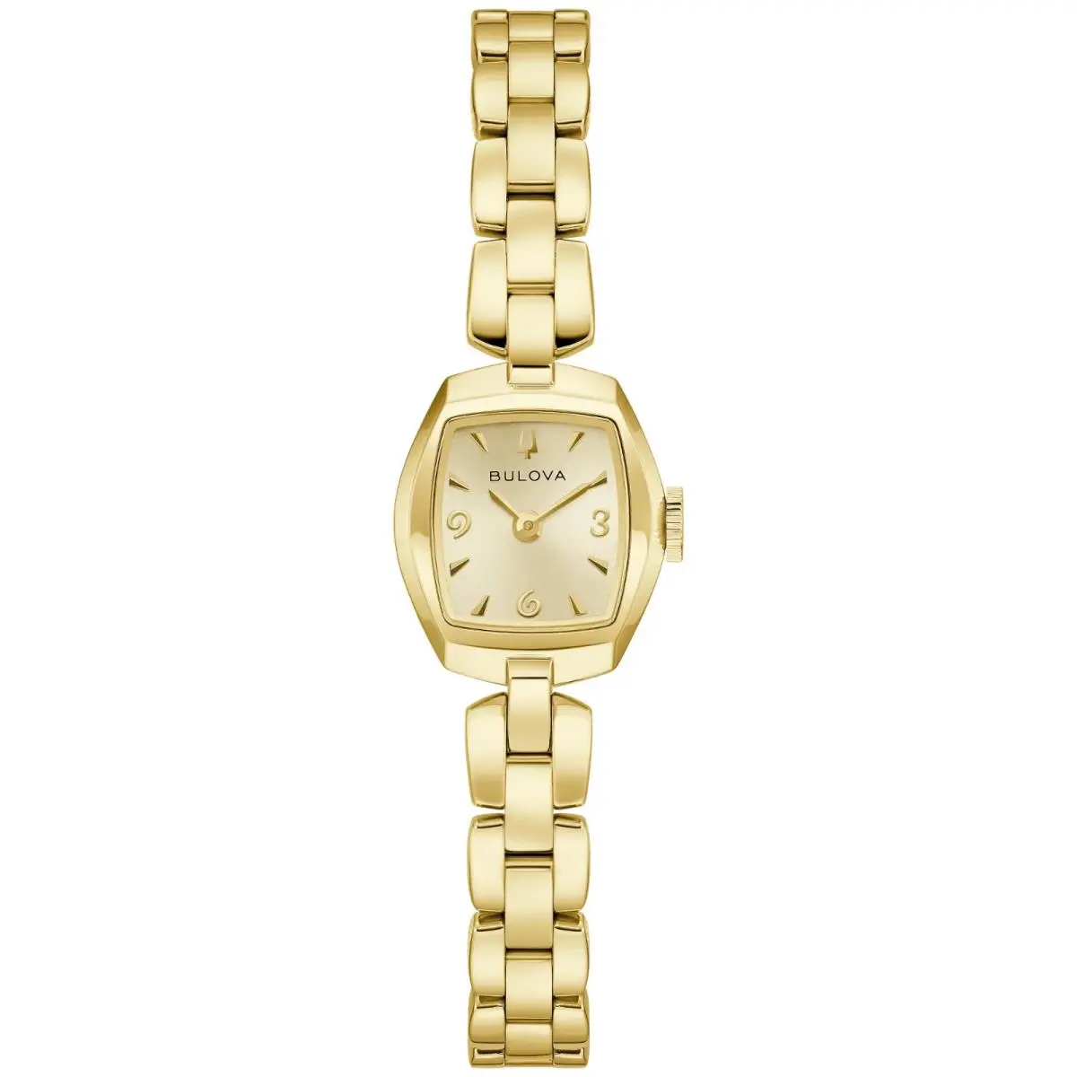 Bulova Goddess of Time Champagne Dial Gold-tone Women`s Watch 97L201