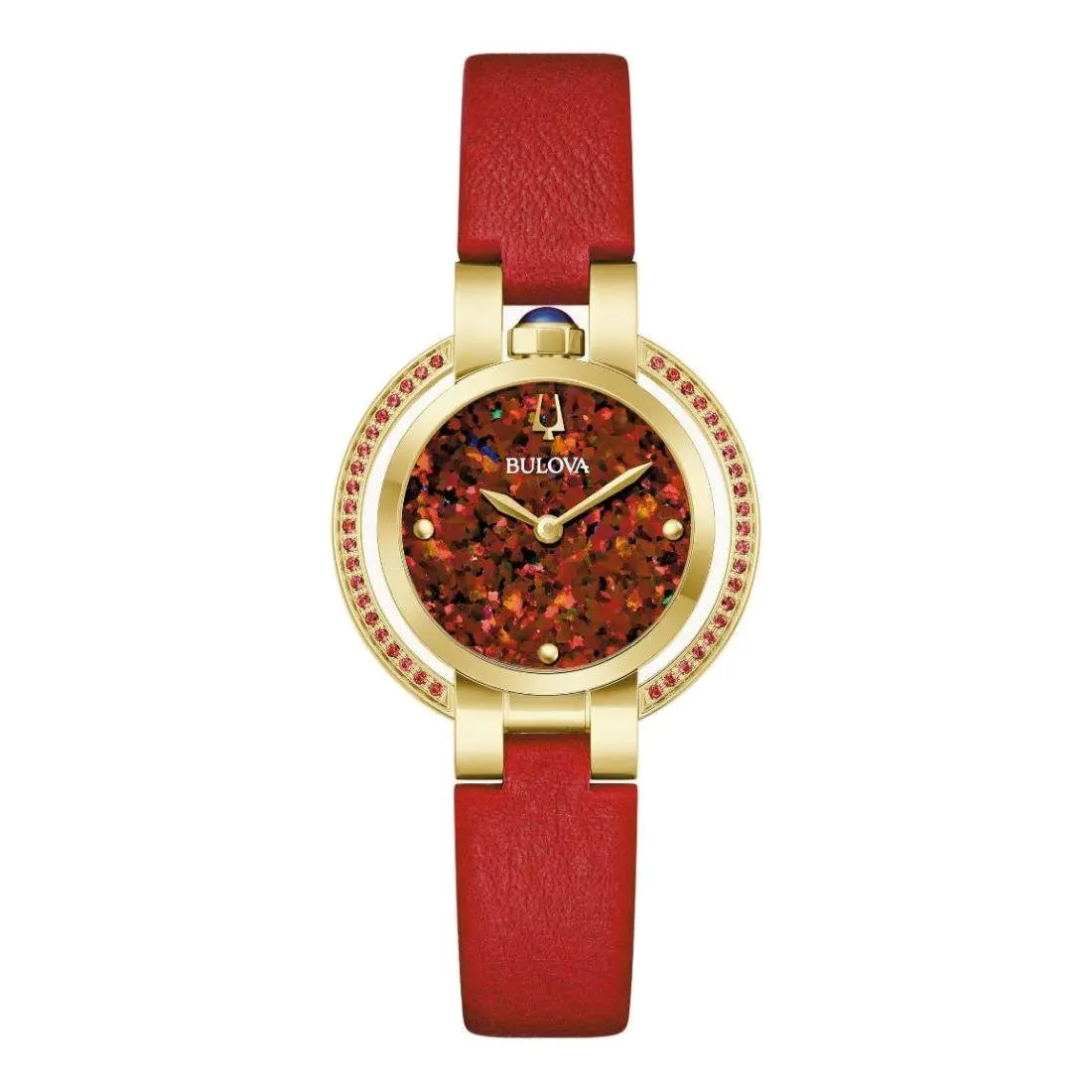 Rubaiyat Four Seasons - Autumn Women`s Red Dial Quartz Watch 97R105 by Bulova