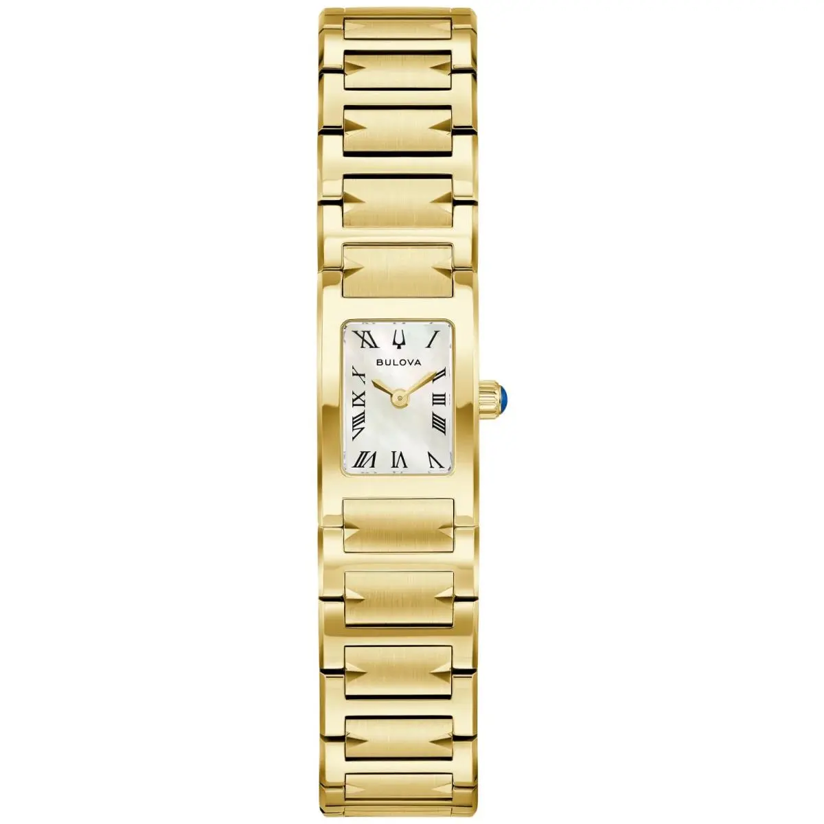 Bulova Harmony Marc Anthony Gold-tone Stainless Women`s Watch 97L200 - Dial: White, Band: Gold