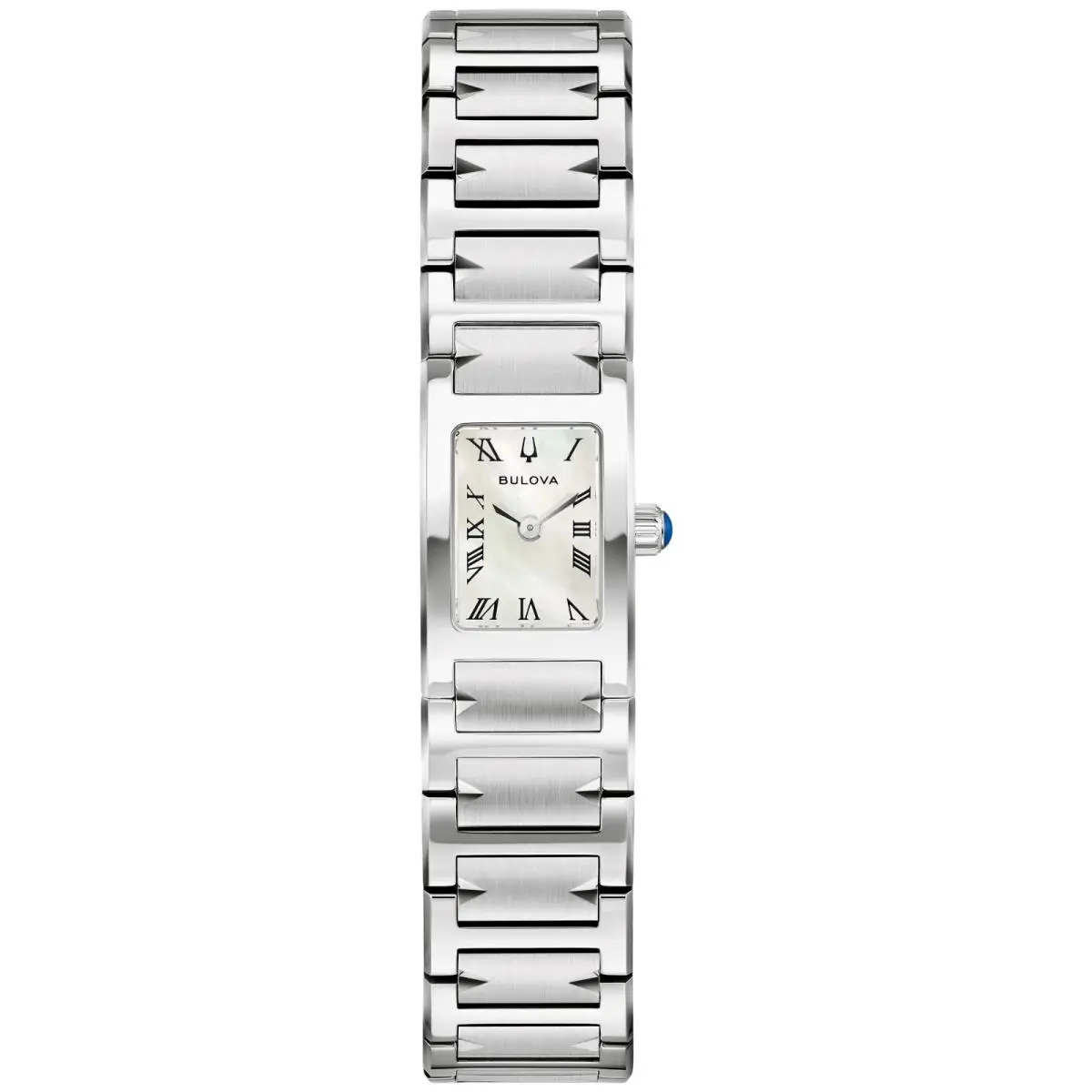 Bulova Marc Anthony Harmony Quartz White Dial Women`s Watch 96L360 - Dial: White, Band: Silver