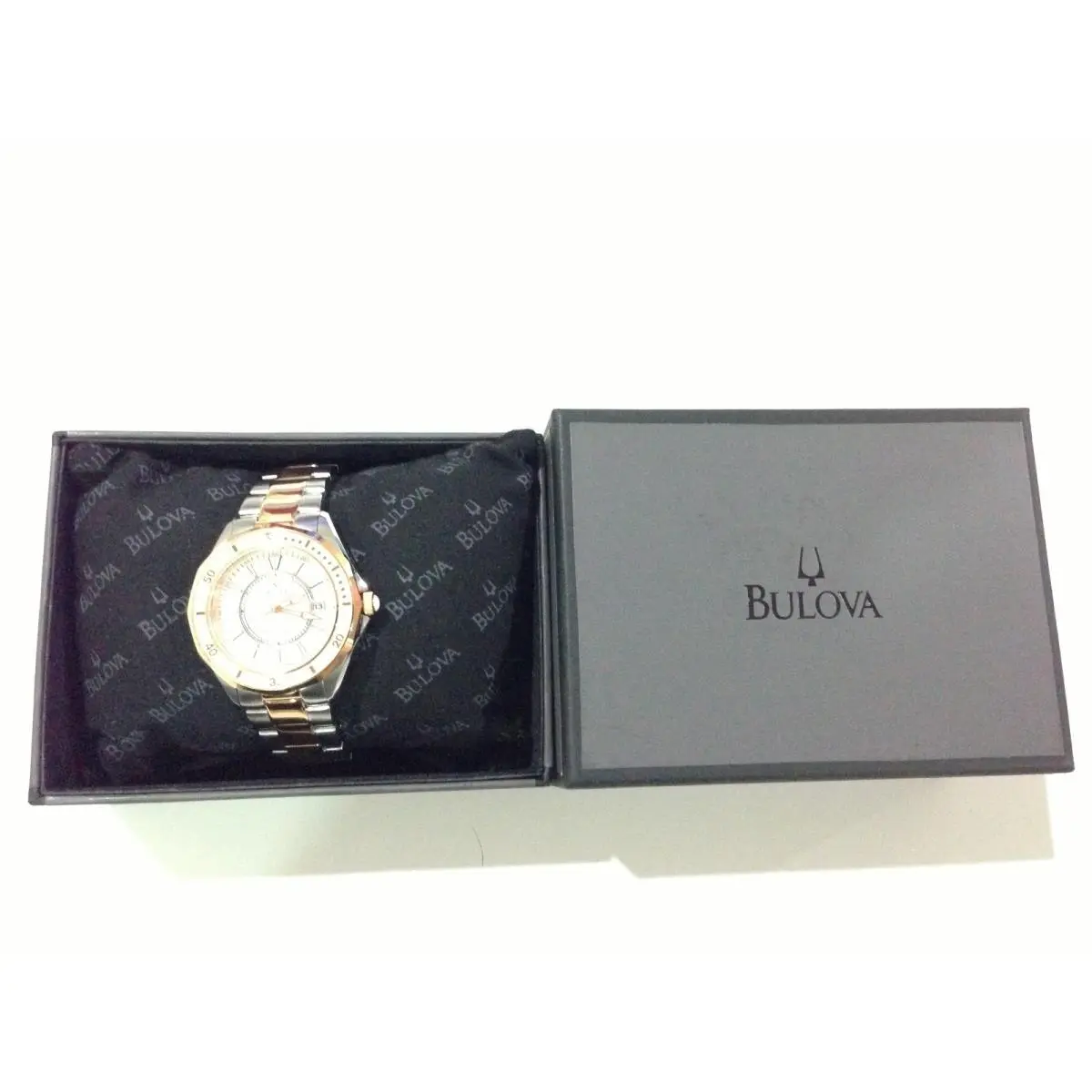 Women`s Winter Park Silver/rose Gold Ladies Watch-98M113 by Bulova