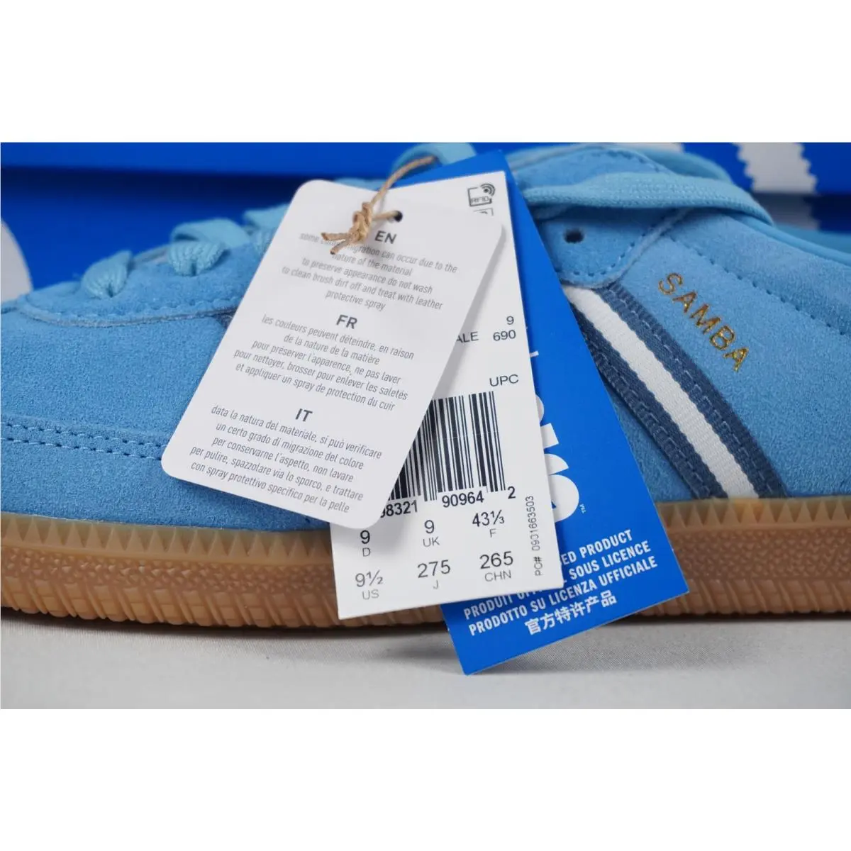 Adidas shoes - adidas Samba OG - Samba - IH6827 - Blue (UPC: 198321909642) 6