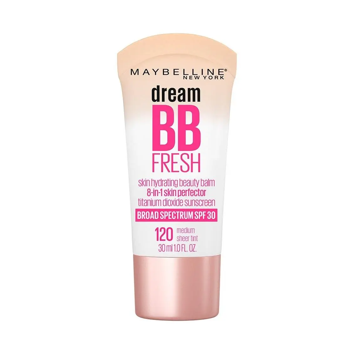 5 Pack Maybelline Dream Fresh BB Cream Medium Sheer Tint 120 Spf 30 1 fl oz