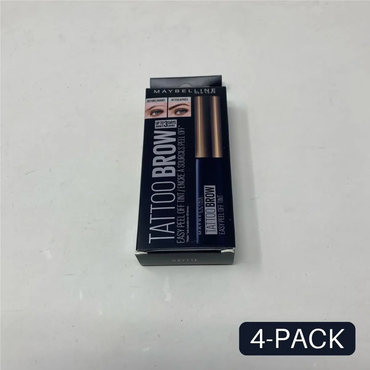 Maybelline Tattoo Brow Peel-off Tint Light Brown 4.9ml - 4 Pack