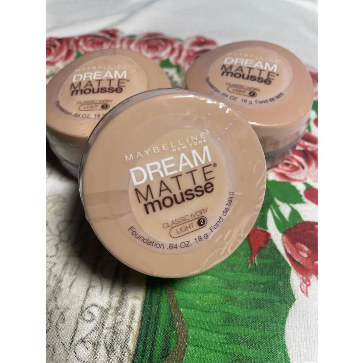 Maybelline Classic Ivory Light #2 3- Maybelline Dream Matte Mousse Foundation Classic Ivory Light 2 New