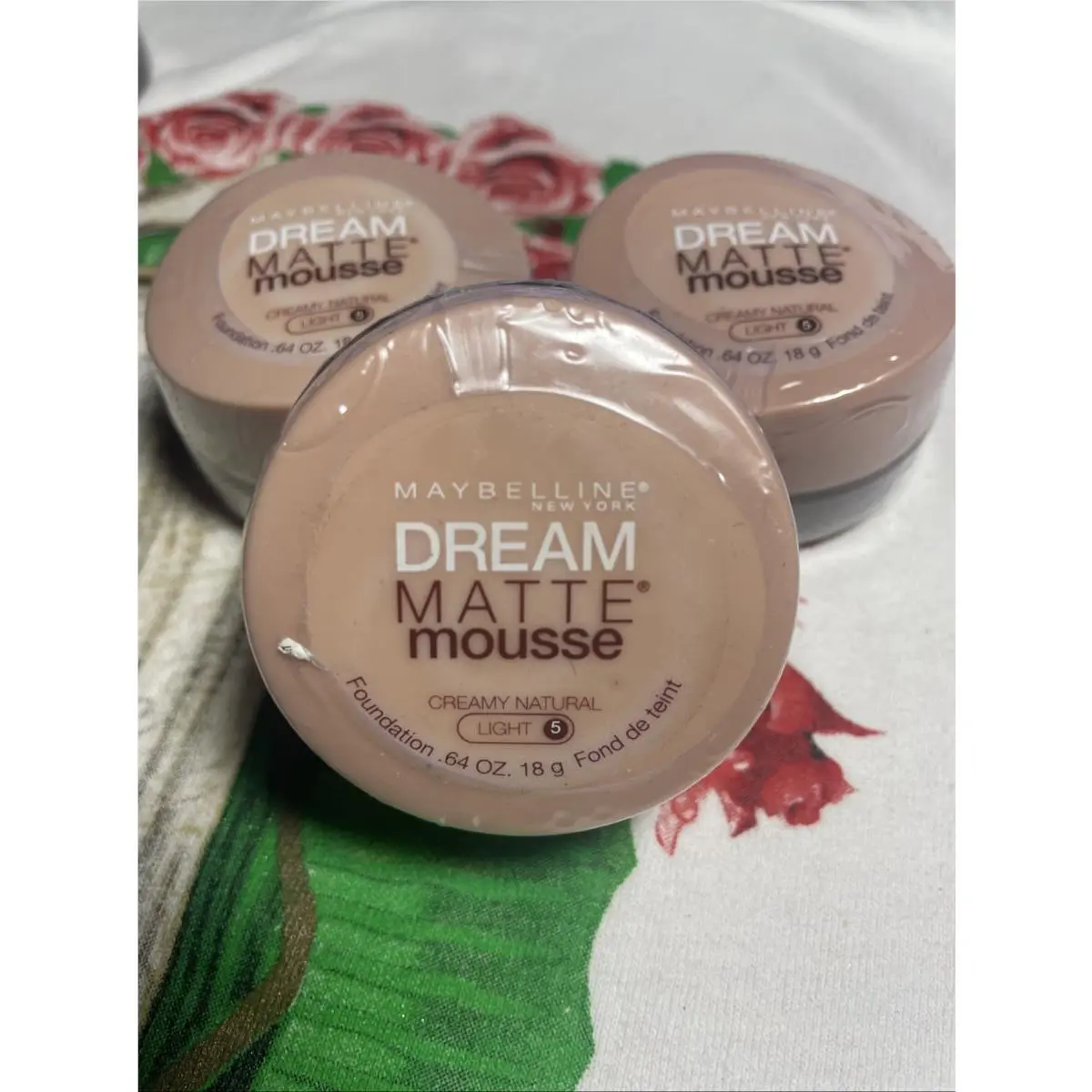3- Maybelline Dream Matte Mousse Foundation Creamy Natural 5 Light New