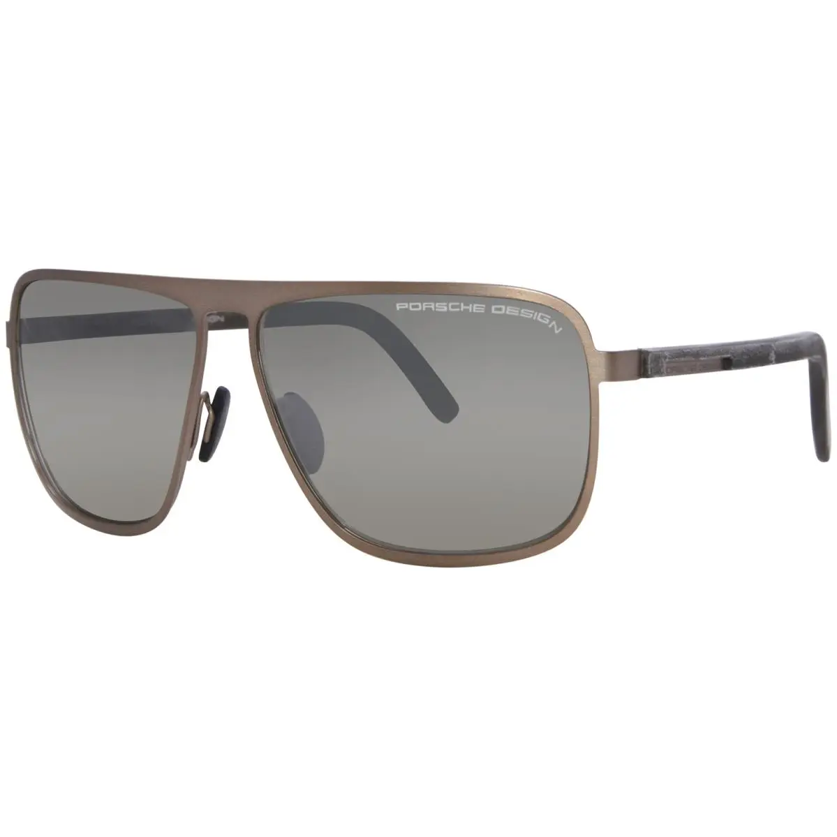 Design Men`s P8641 P/8641 Square Sunglasses 62mm Brown by Porsche