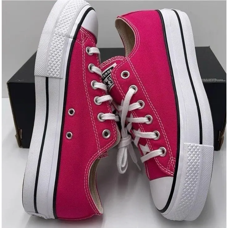 Wmns Ctas Lift OZ Cerise Pink/white/black A11539F Platforms Sneakers by Converse
