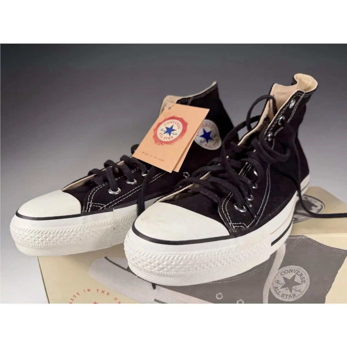 Chuck Taylor All Star Made in The Usa Black Canvas Size 11 Men by Converse