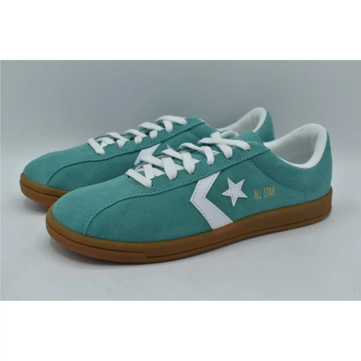 Women Size 6.5 All Star Classic Trainer Sea Green Suede Sneakers Shoes by Converse
