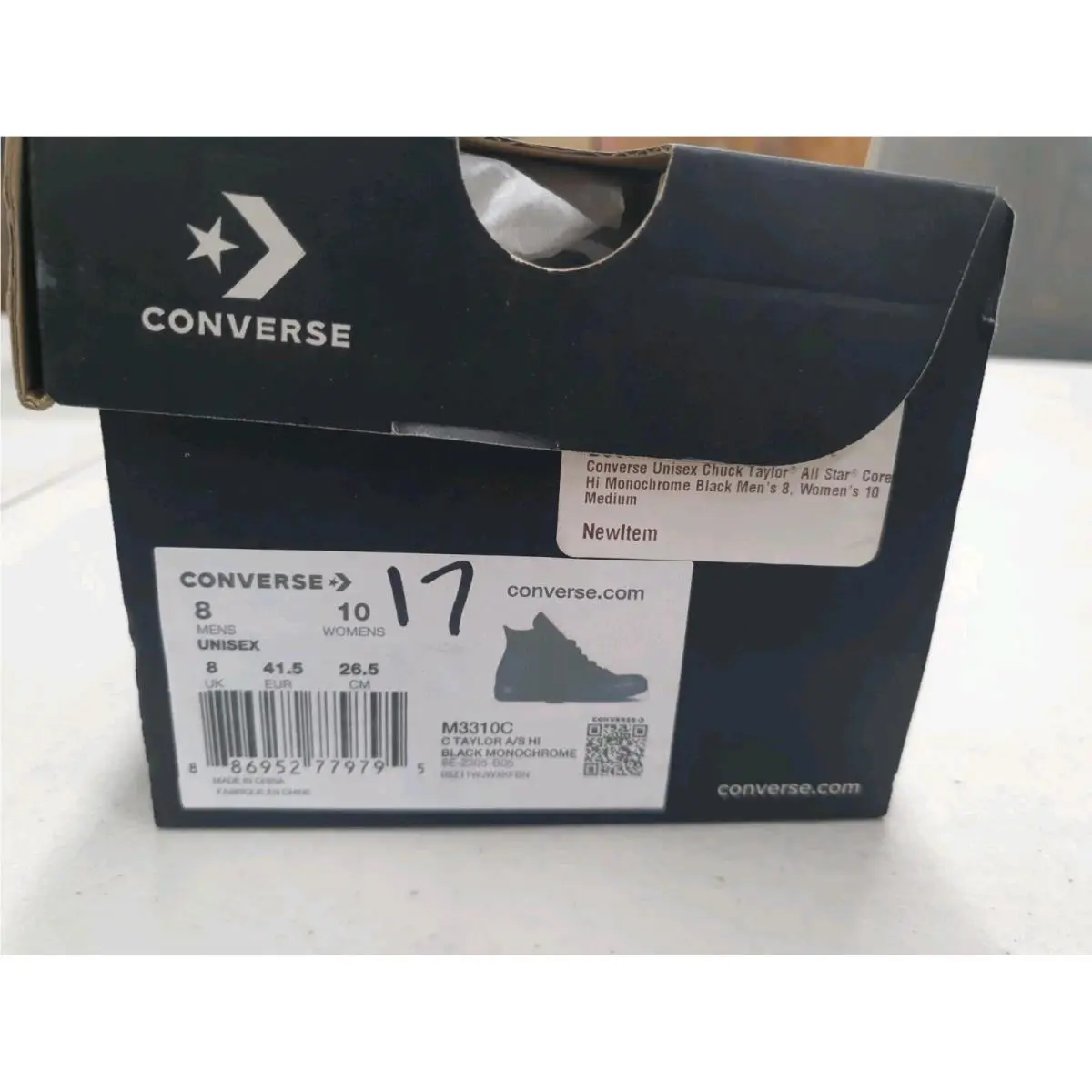 Converse shoes - Converse Chuck Taylor All Star Hi - Black (UPC: 886952779795) 5