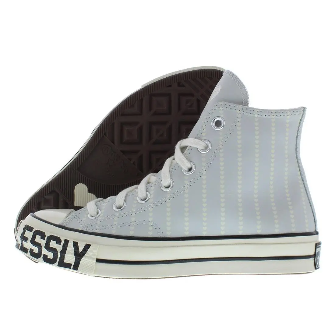 Chuck 70 Hi Unisex Shoes Size 6.5 Color: Grey/white by Converse