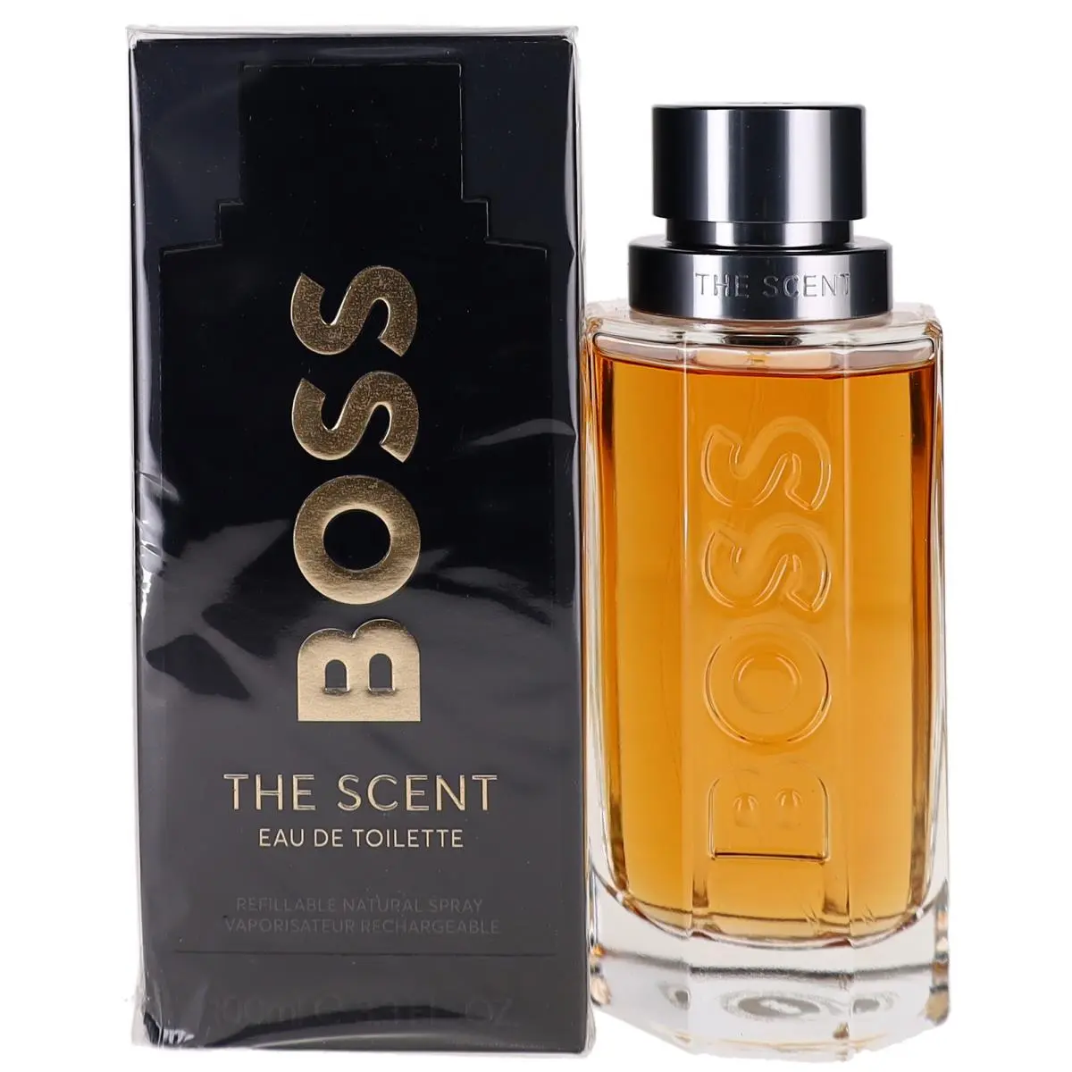 The Scent  For Men Eau de Toilette Rechargeable Spray 3.3oz Shopworn by Hugo Boss