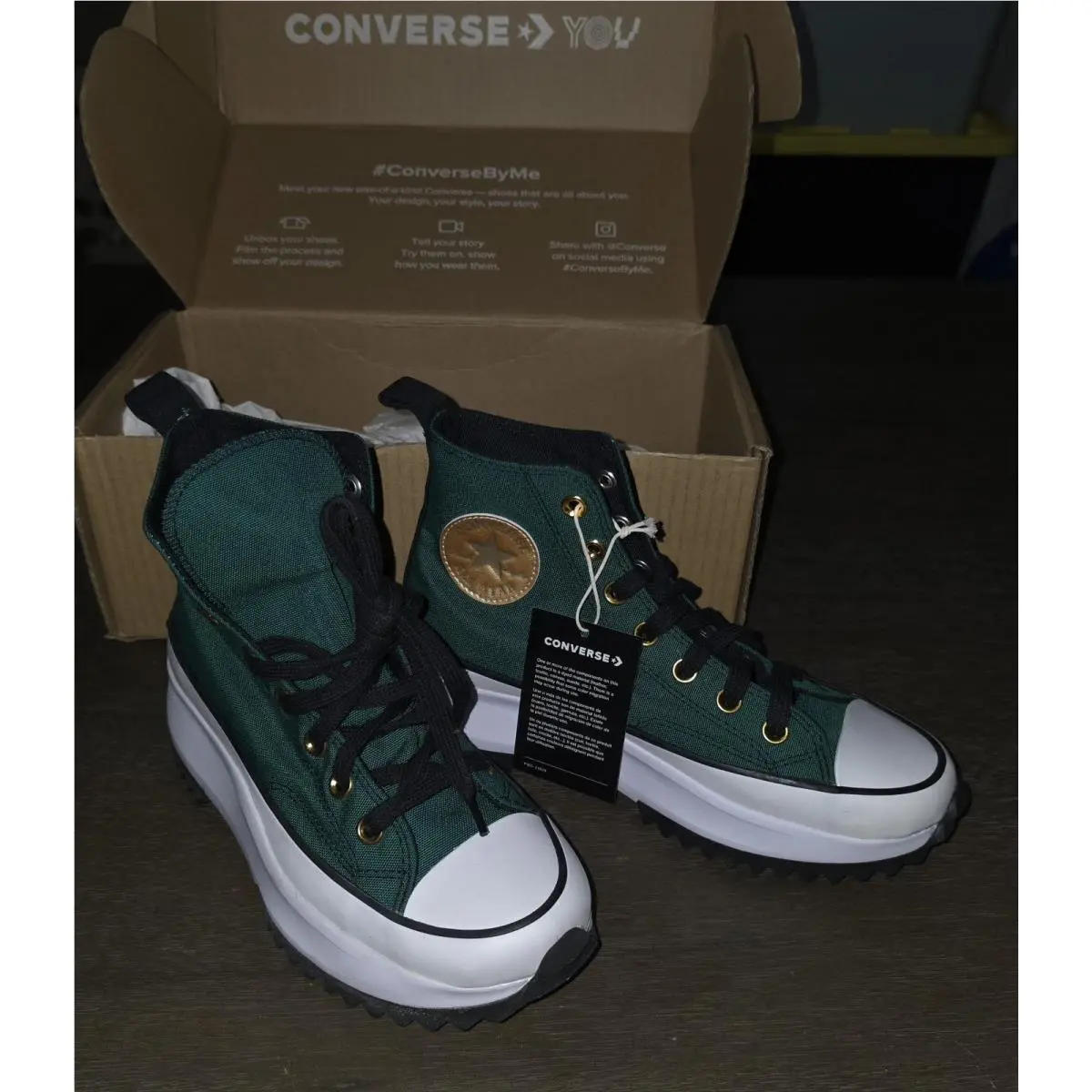 Run Star Hike Platform HI Top Shoes Size 7 Womens Mens 5.5 by Converse