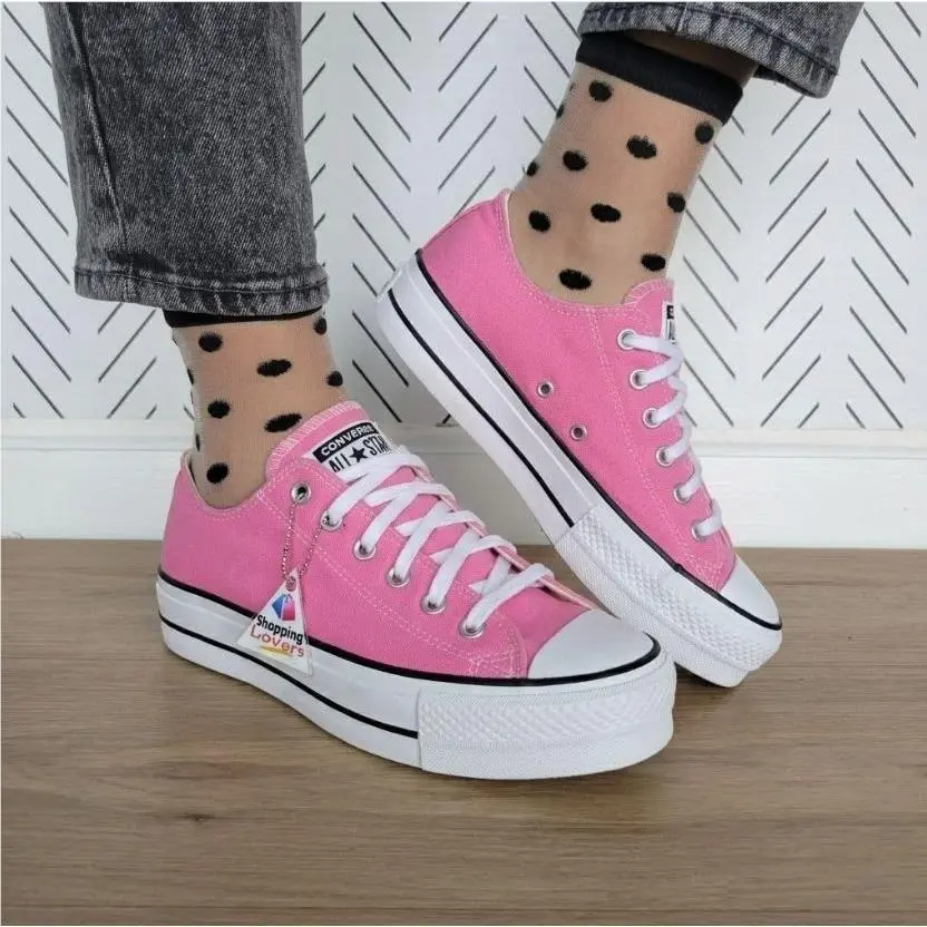 ⭐converse Chuck Taylor Lift Platform Low 9.5 Women Shoes Sneakers Pink A06508F by Converse