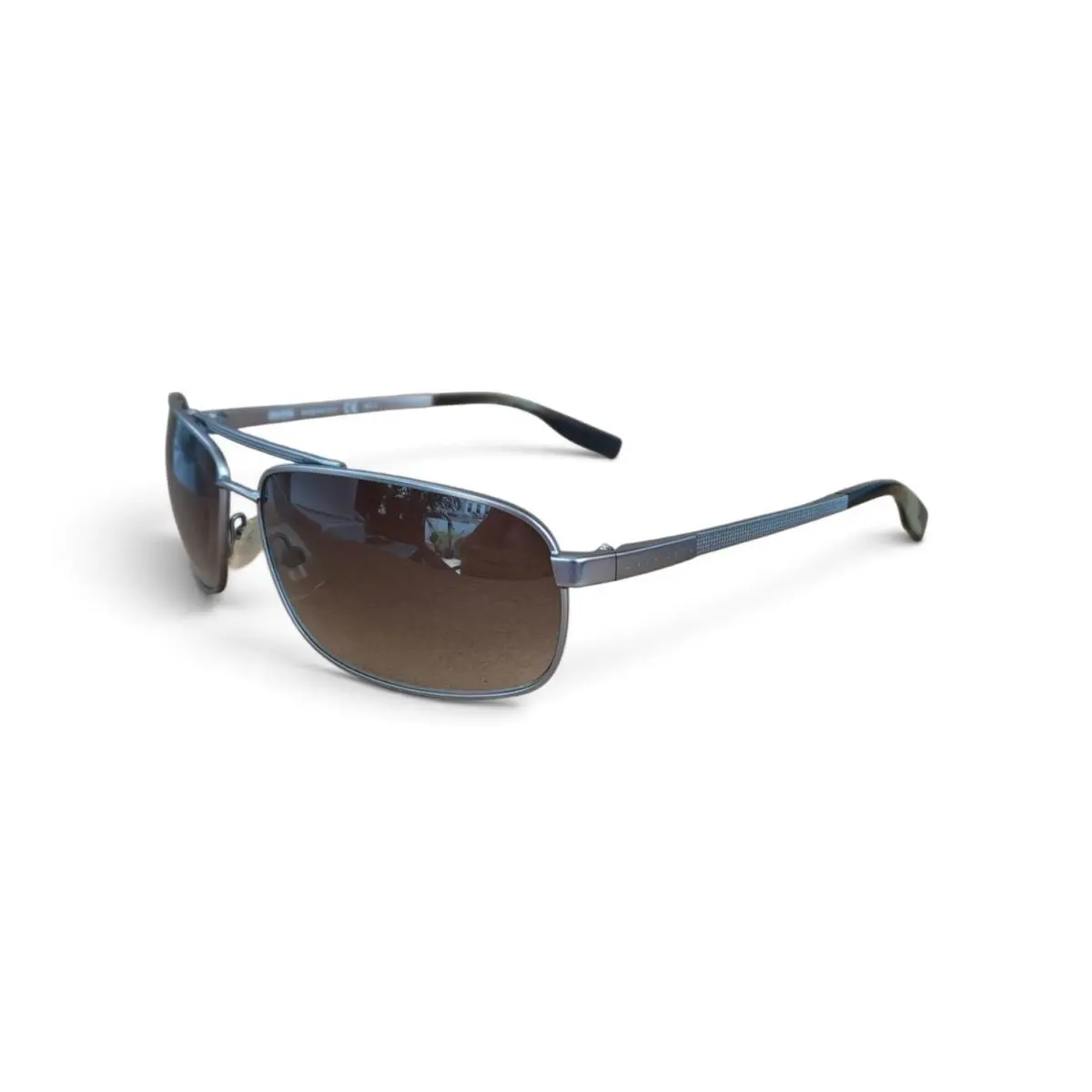 00514S R81D Gunmetal/brown Men`s Sunglasses Gradient Lens 62mm by Hugo Boss