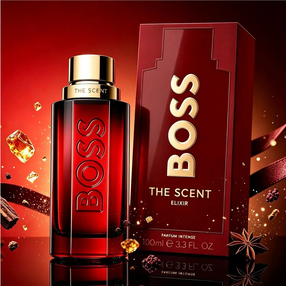 The Scent Elixir Parfum Intense 3.3OZ / 100ML Spray For Men by Hugo Boss
