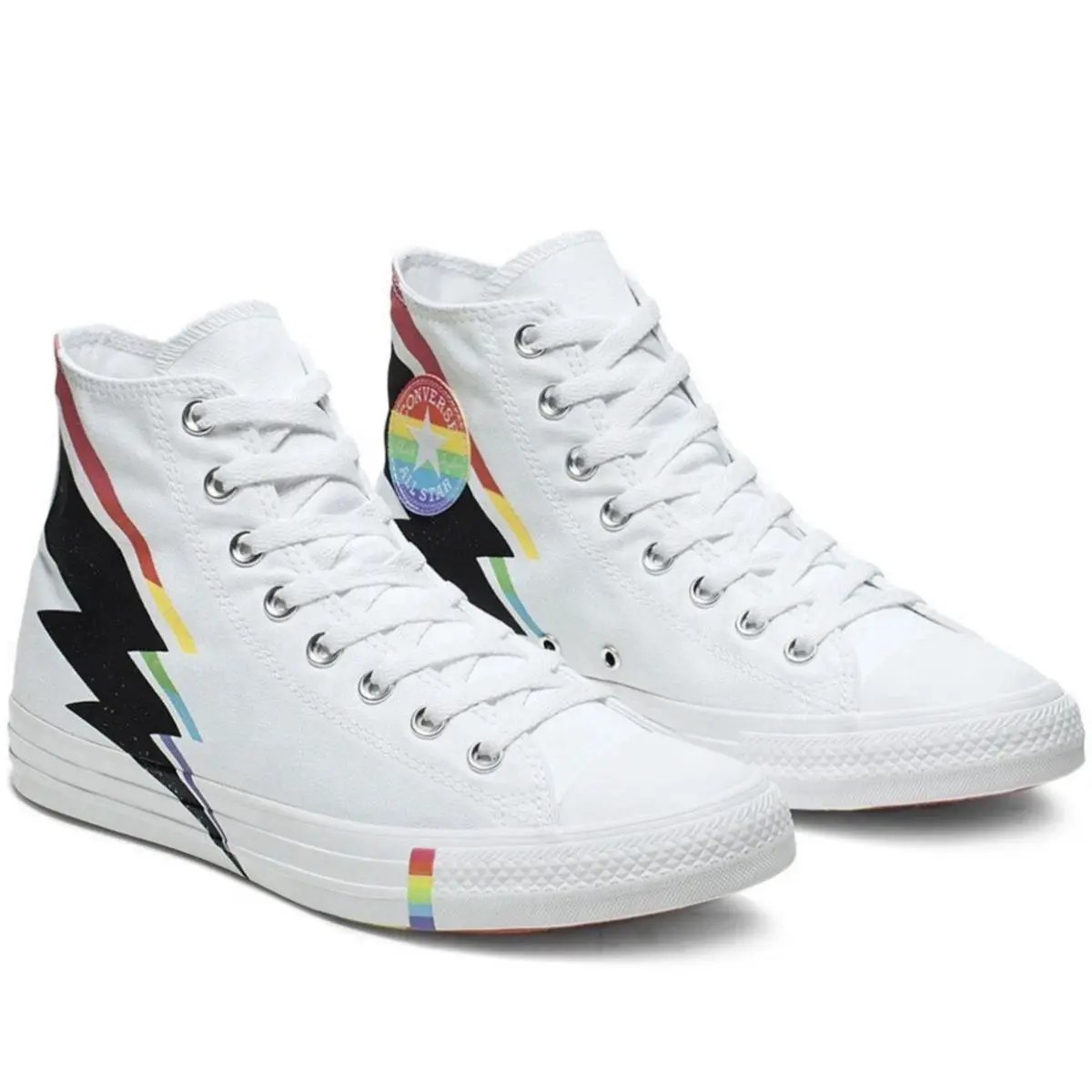 Chuck Taylor All Star Hi Pride 165715C Rainbow Lightning Men 5.5 W 7.5 by Converse