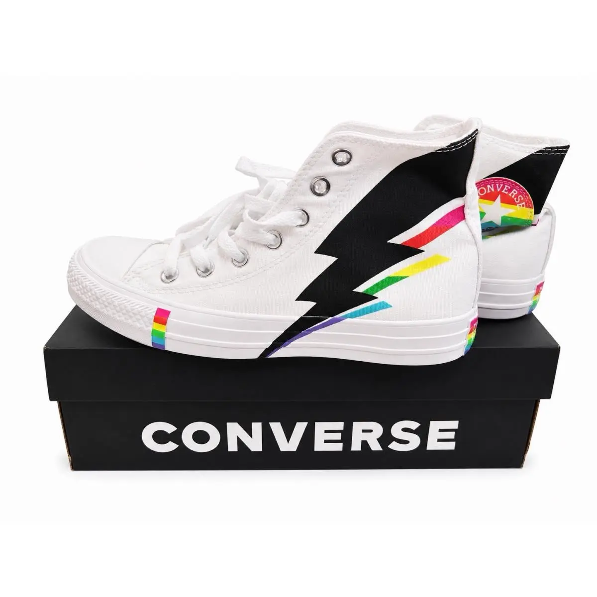 Converse shoes - Converse Chuck Taylor All-Star Hi - 165715c - White/Black-Multi-color 5