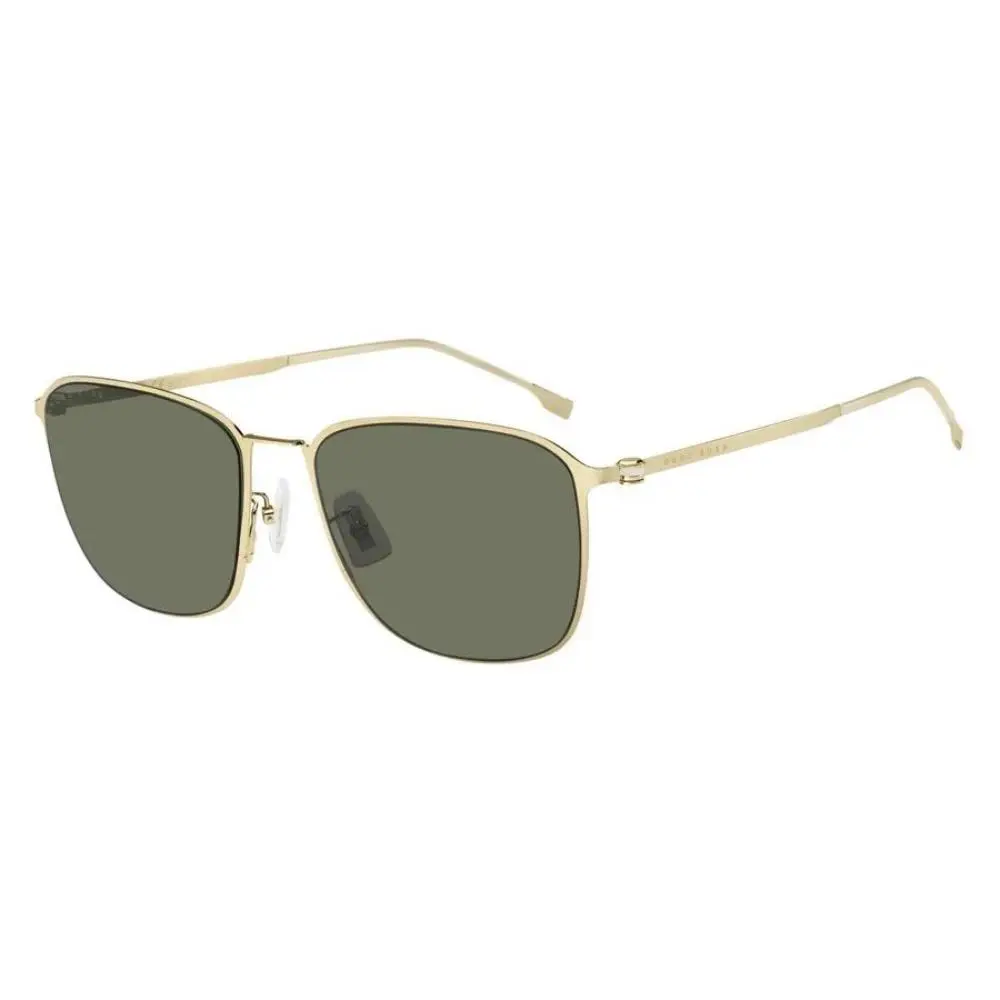 Men`s Sunglasses 1405/F/SK 0J5G QT Green/gold + Case Cleaning Cloth by Hugo Boss