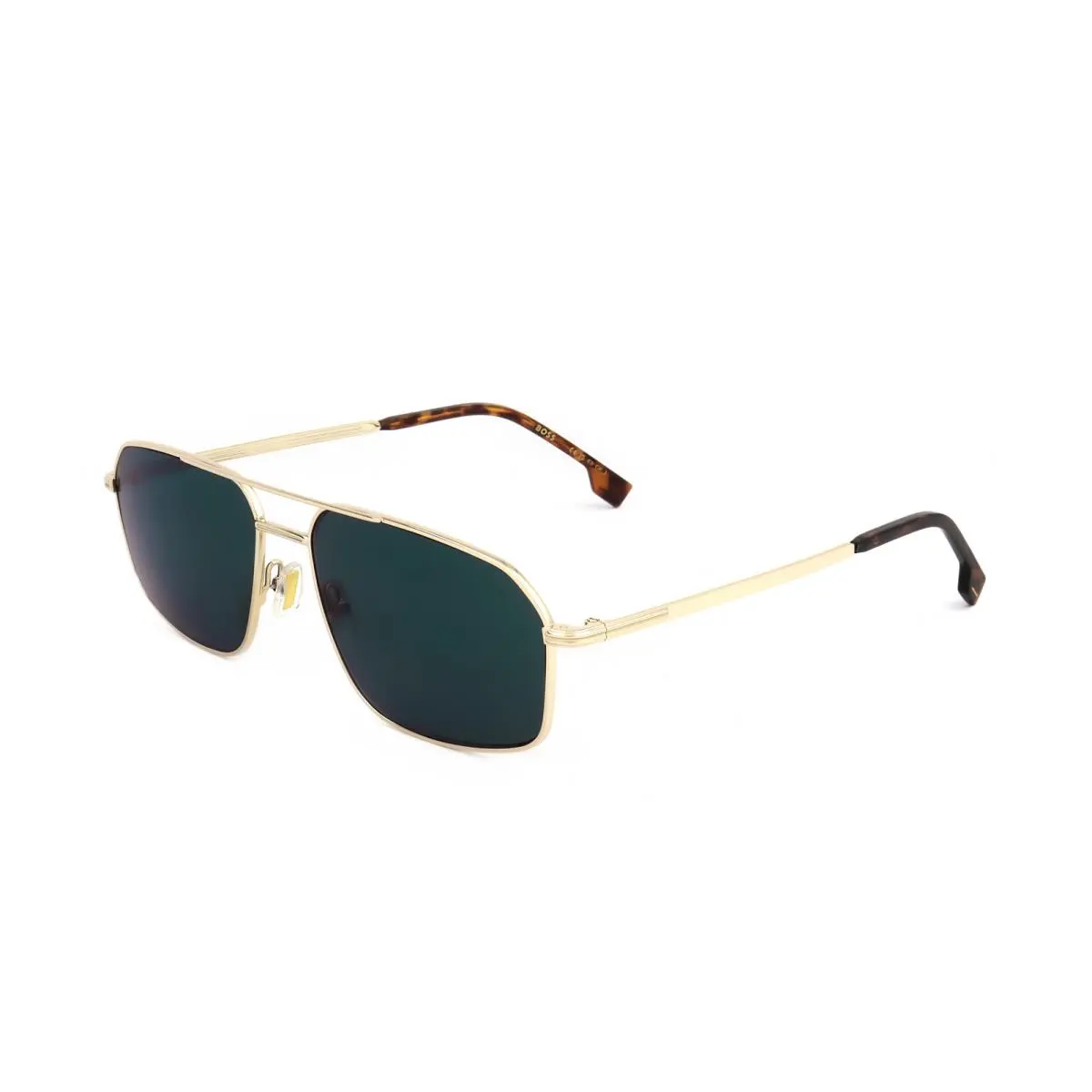 Men`s 58mm Gold Sunglasses BOSS1603-S-J5G-58 by Hugo Boss