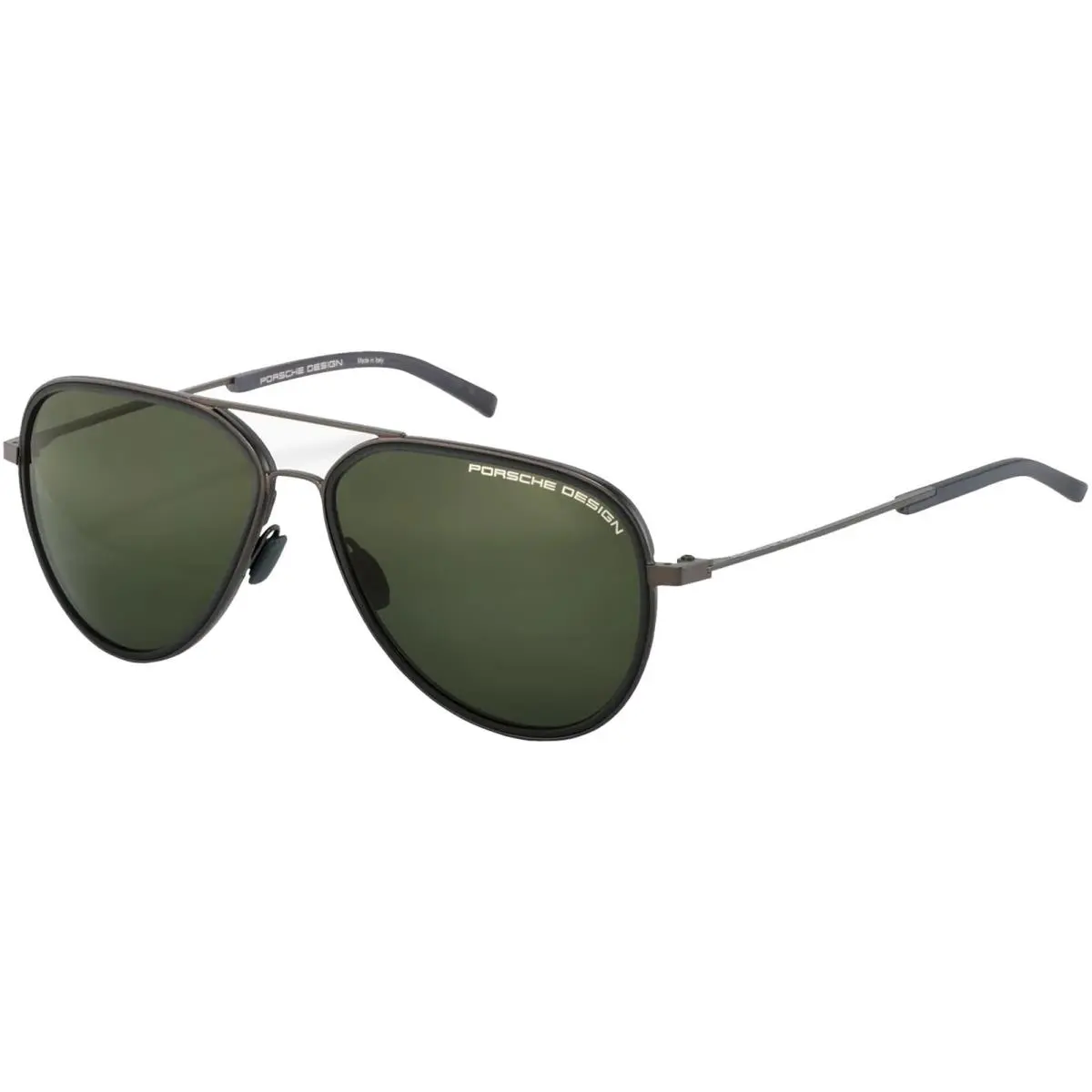 Design Fusion Polarized Men`s Brown Modern Aviator Sunglasses P8691 60C by Porsche