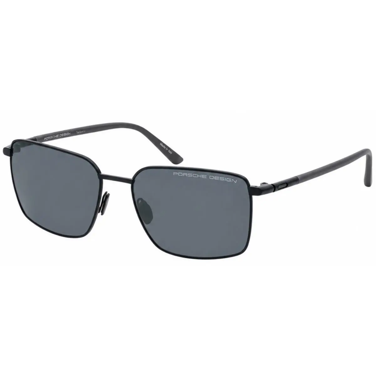 Porsche Design Absorber 1 Men`s Blue Titanium Square Aviator Sunglasses - Italy