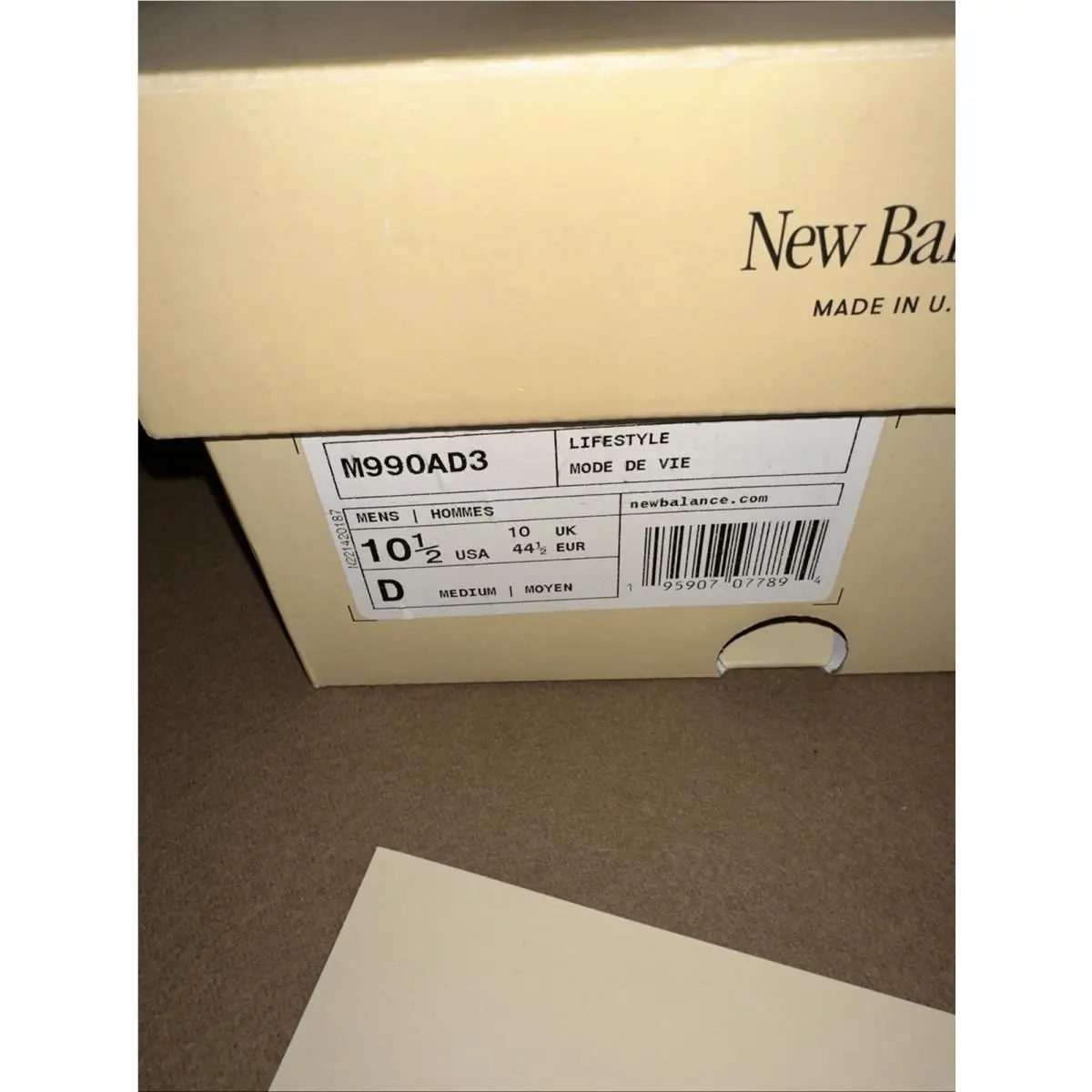New Balance shoes - New Balance 990 - M990AD3 - Cream 6