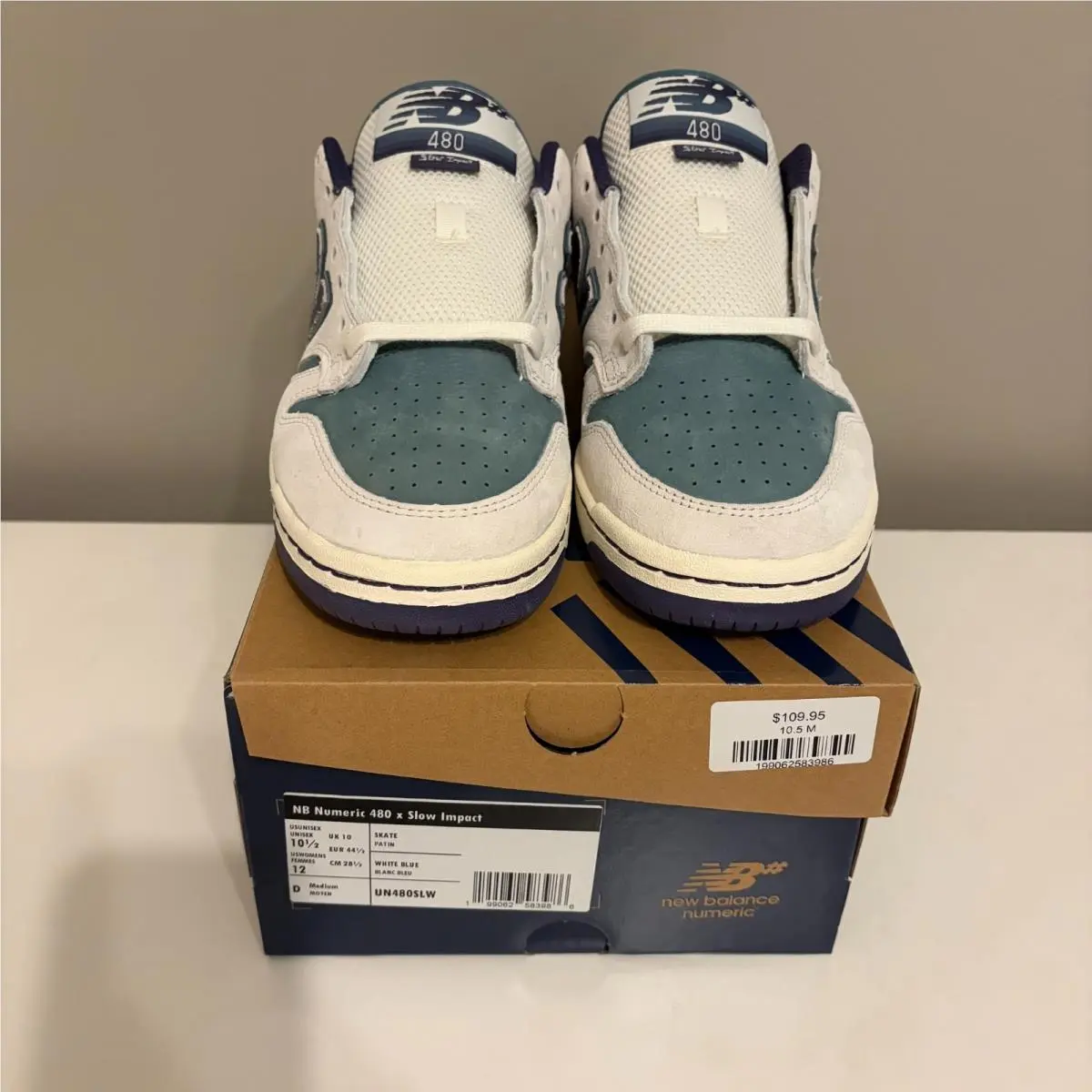 New Balance shoes - New Balance Numeric Men`s Nb Numeric 480 X Slow Impact Sea Salt - UN480SLW - Sea Salt (UPC: 199062583757) 1