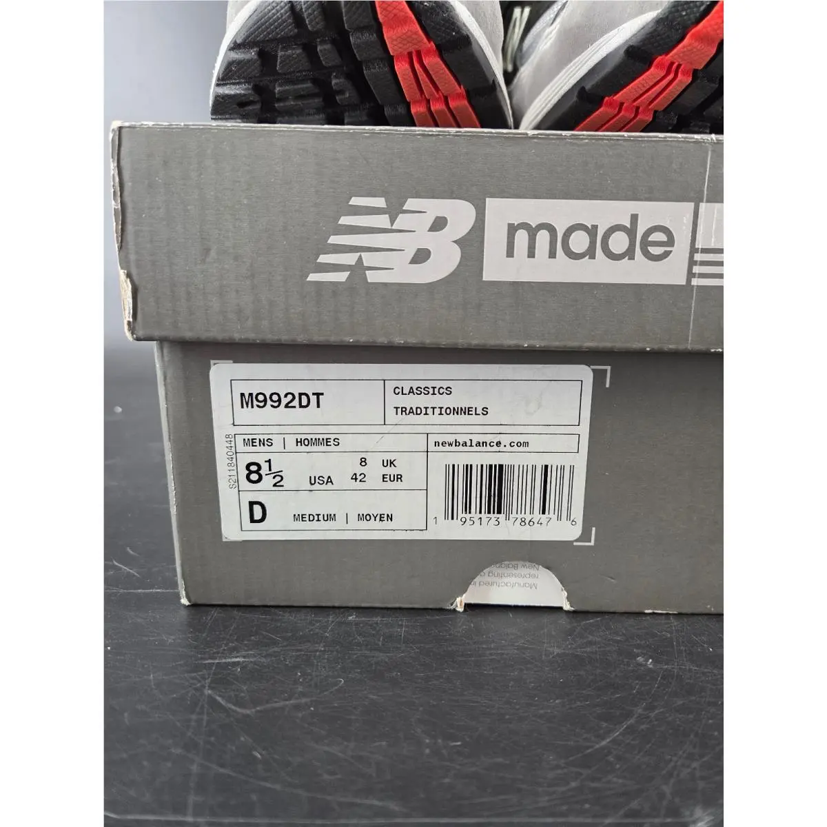 New Balance shoes - New Balance 992 - M992DT - Gray (UPC: 195173786476) 2