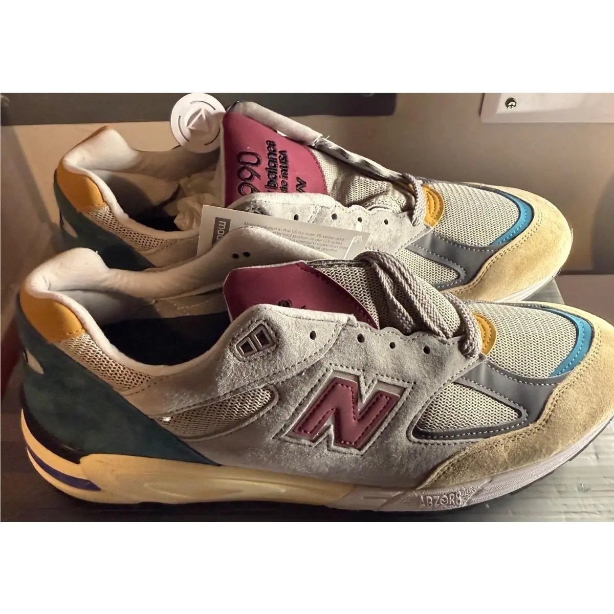 New Balance shoes - New Balance 990v2 Made in USA - M990CP2 - GREY/TAN, Manufacturer: Grey/Multi-Color 1