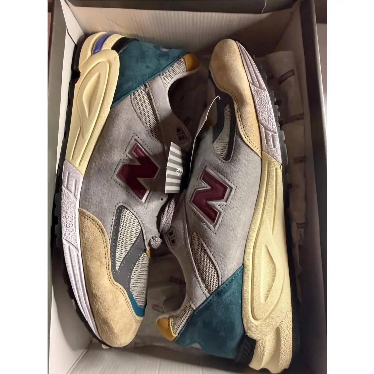 New Balance shoes - New Balance 990v2 Made in USA - M990CP2 - GREY/TAN, Manufacturer: Grey/Multi-Color 7
