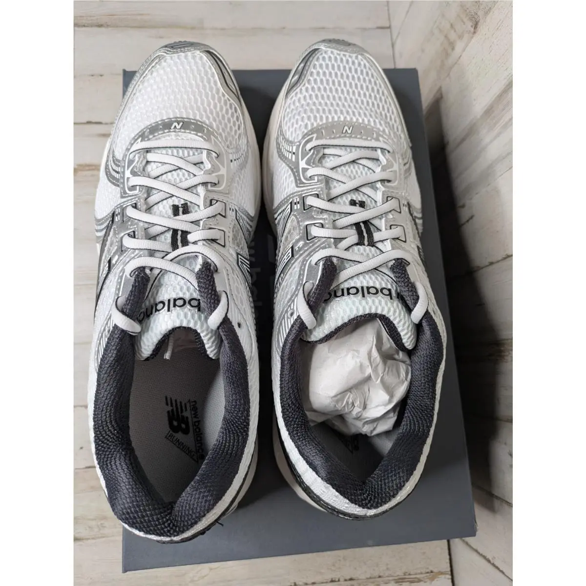 New Balance shoes - New Balance 860 - White/Black/Silver Metallic 1