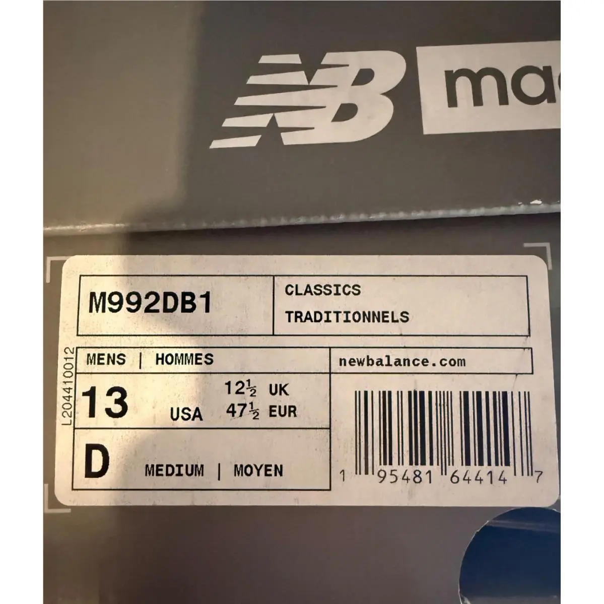 New Balance shoes - Darius Bazley x New Balance 992 Made in USA - M992DB1 - Multicolor (UPC: 195481644147) 8