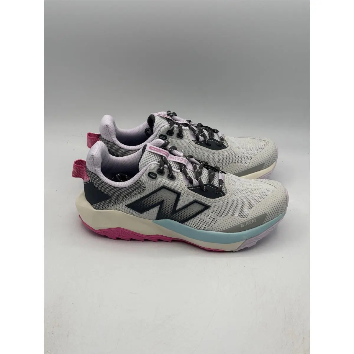 New Balance Dynasoft Nitrel v6 Women 6 Grey Trail Running Shoes WTNTRLG6