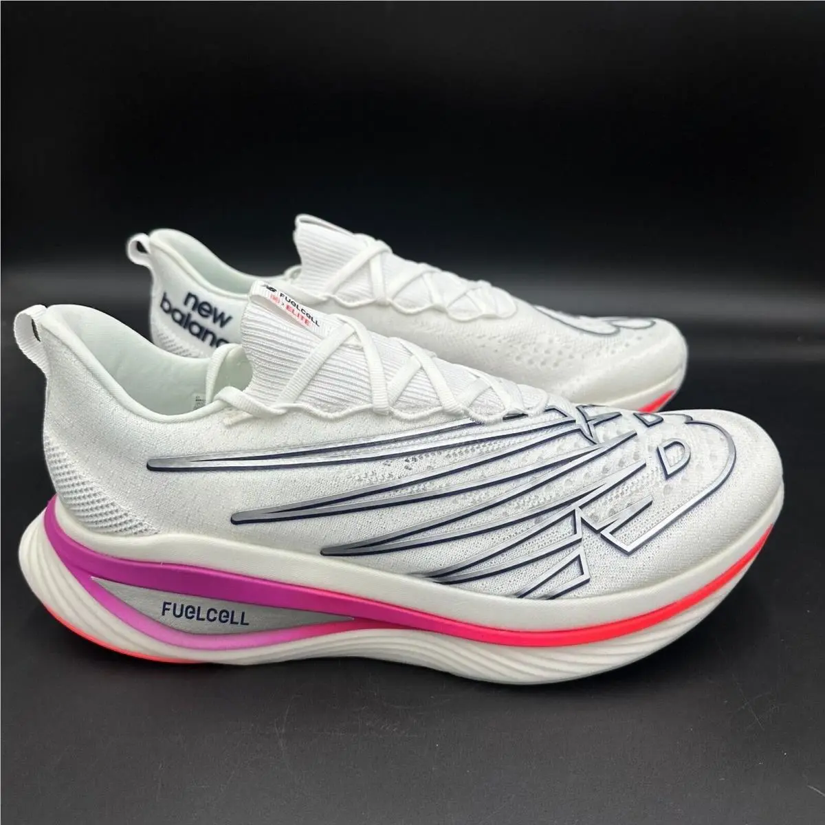 New Balance Fuelcell Supercomp Elite v3 White Running Shoes Men`s Size 12.5