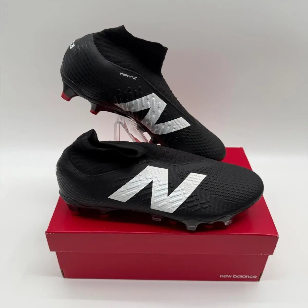 New Balance Tekela Pro FG V4+ Firm Ground Soccer Cleats ST1FM45 Black White