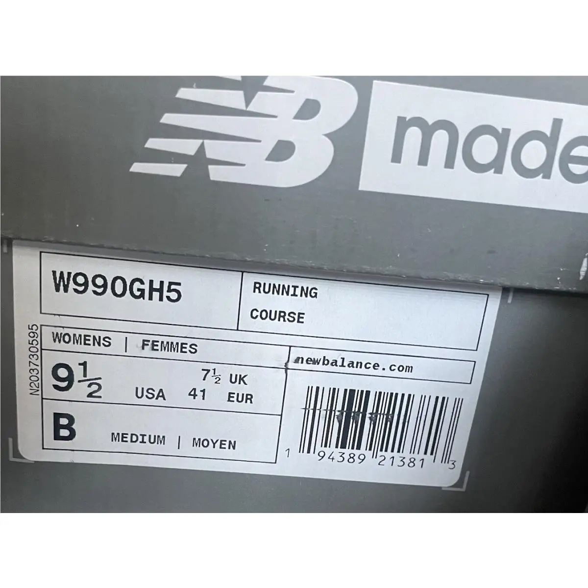 New Balance shoes - New Balance 990 - W990GH5 - Gray Volt (UPC: 194389213813) 7