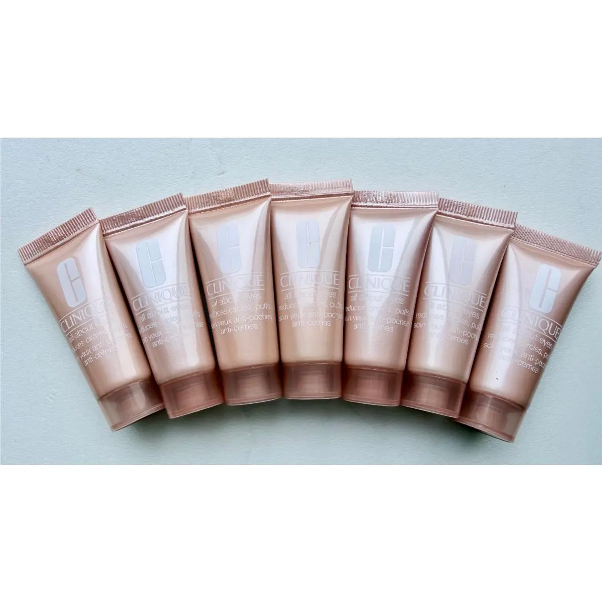 7 x Clinique All About Eyes Tube Full Size 0.5oz Each / 3.5oz Total
