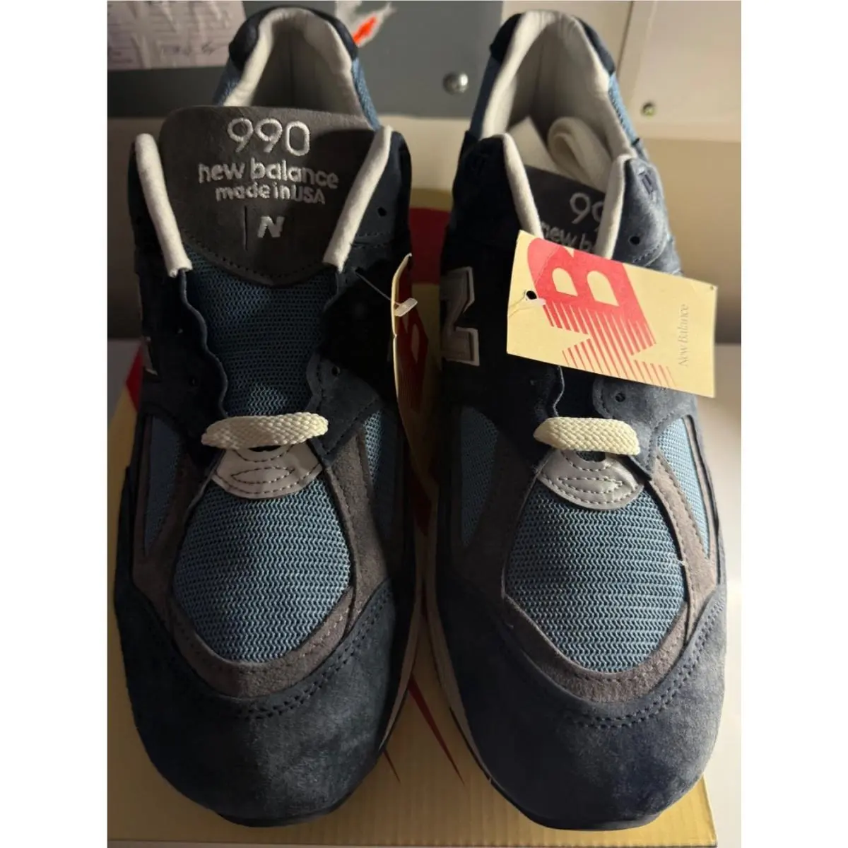New Balance shoes - 990v2 - M990TB2 - Blue (UPC: 195907075647) 0