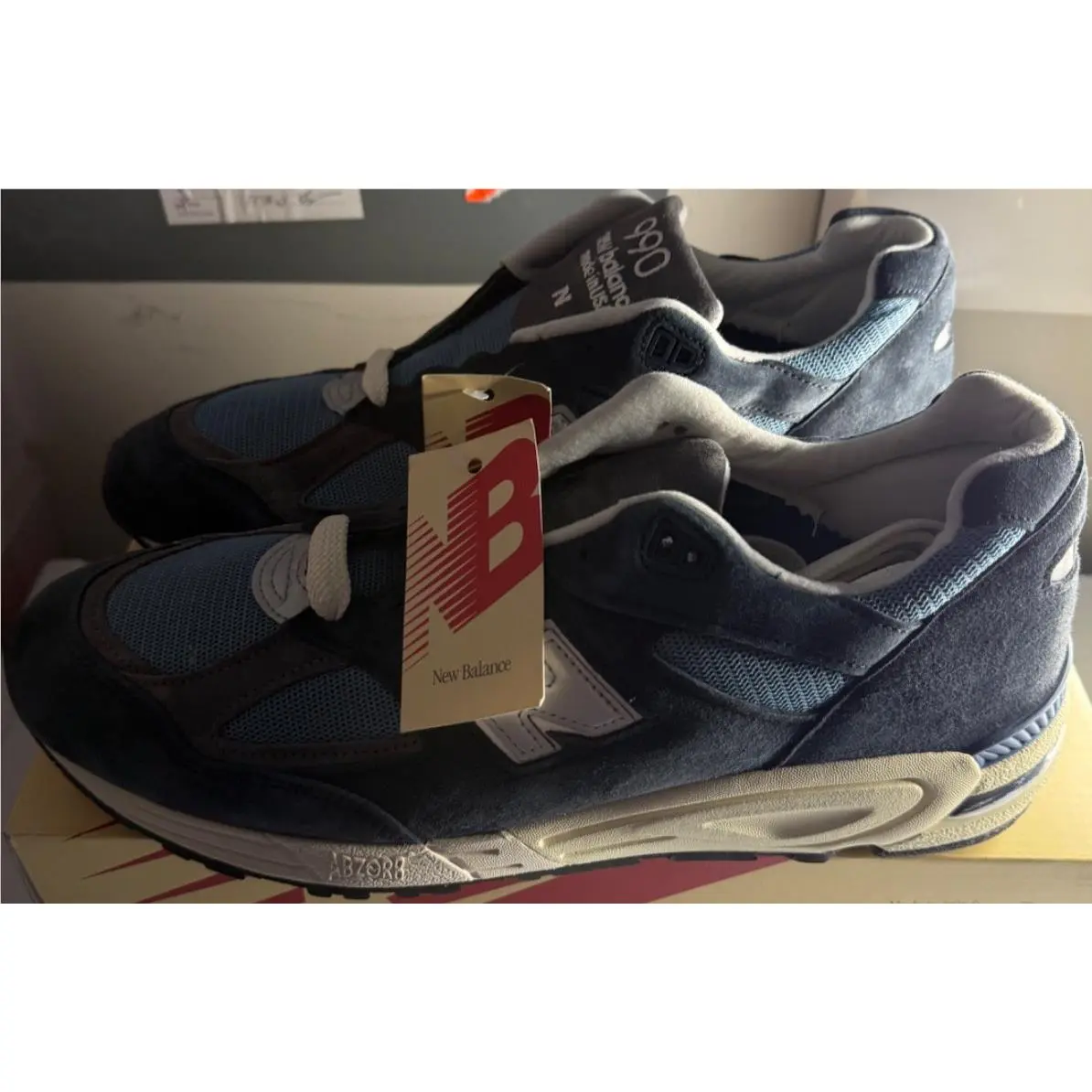 New Balance shoes - 990v2 - M990TB2 - Blue (UPC: 195907075647) 1