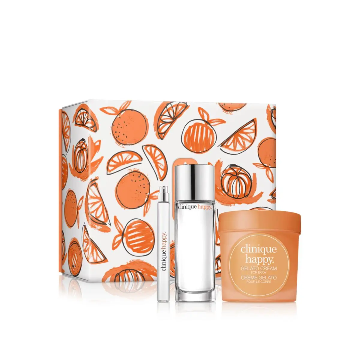 3-Pc Clinique Have a Little Happy Set 1.7+0.34 oz Perfume Spray+gelato Cream