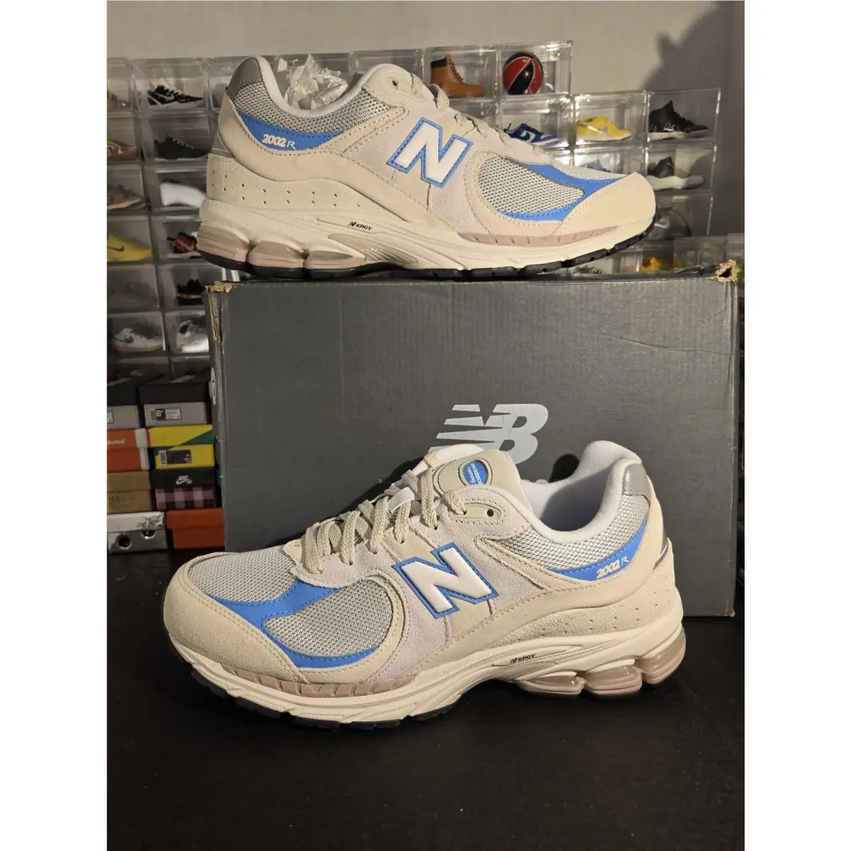 New Balance shoes - New Balance 2002 R - M2002RJJ - Ivory, Manufacturer: Beige/Blue 12