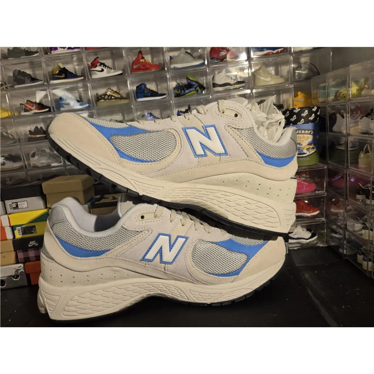 New Balance shoes - New Balance 2002 R - M2002RJJ - Ivory, Manufacturer: Beige/Blue 1