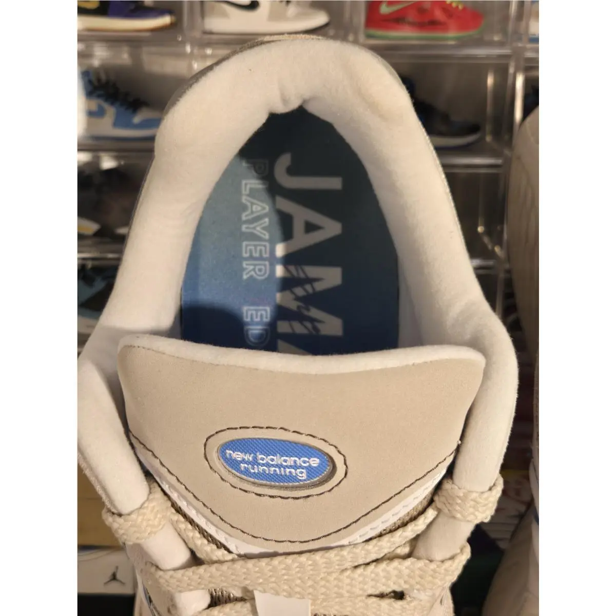 New Balance shoes - New Balance 2002 R - M2002RJJ - Ivory, Manufacturer: Beige/Blue 5