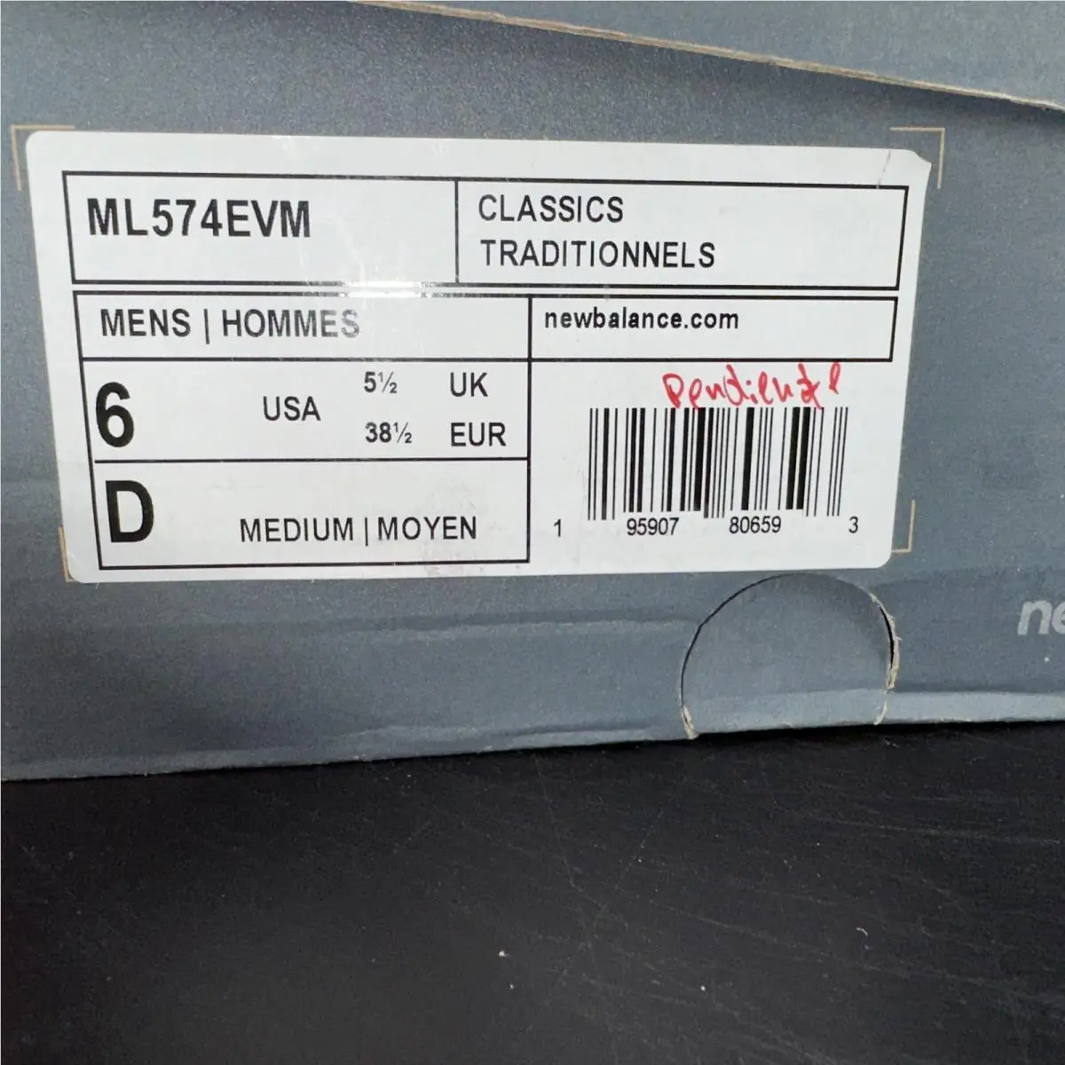 New Balance shoes - New Balance 574 - ML574EVM - Red (UPC: 195907806593) 2