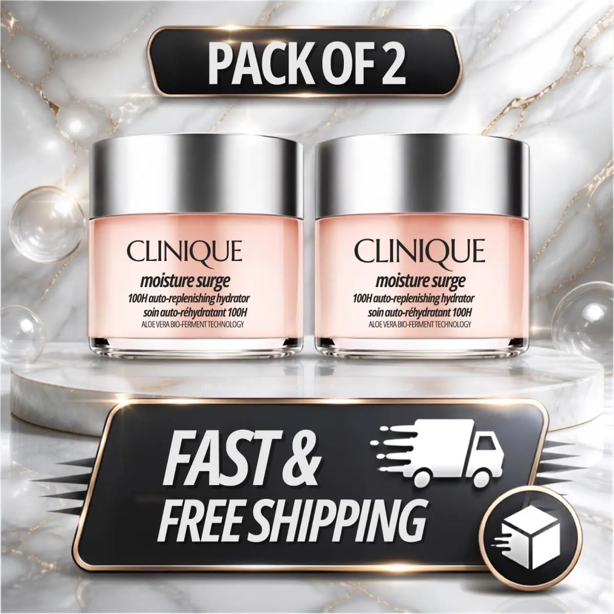 Clinique Moisture Surge 100H Auto-replenishing Hydrator Moisturizer 2 Pack