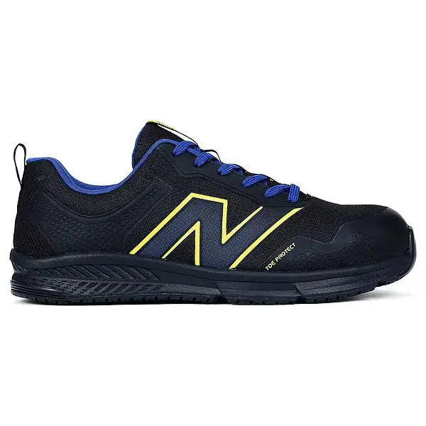 New Balance Men`s Athletic Shoe Synthetic Fabric Synthetic Leather Upper Blue/yellow 11