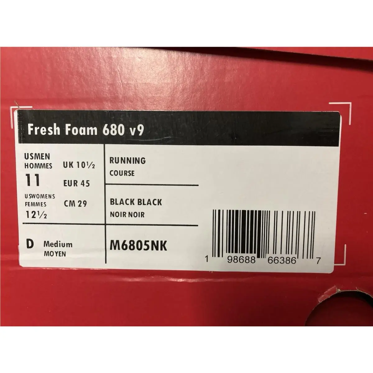 New Balance shoes - New Balance 680 - M6805NK - Black (UPC: 198688663867) 8